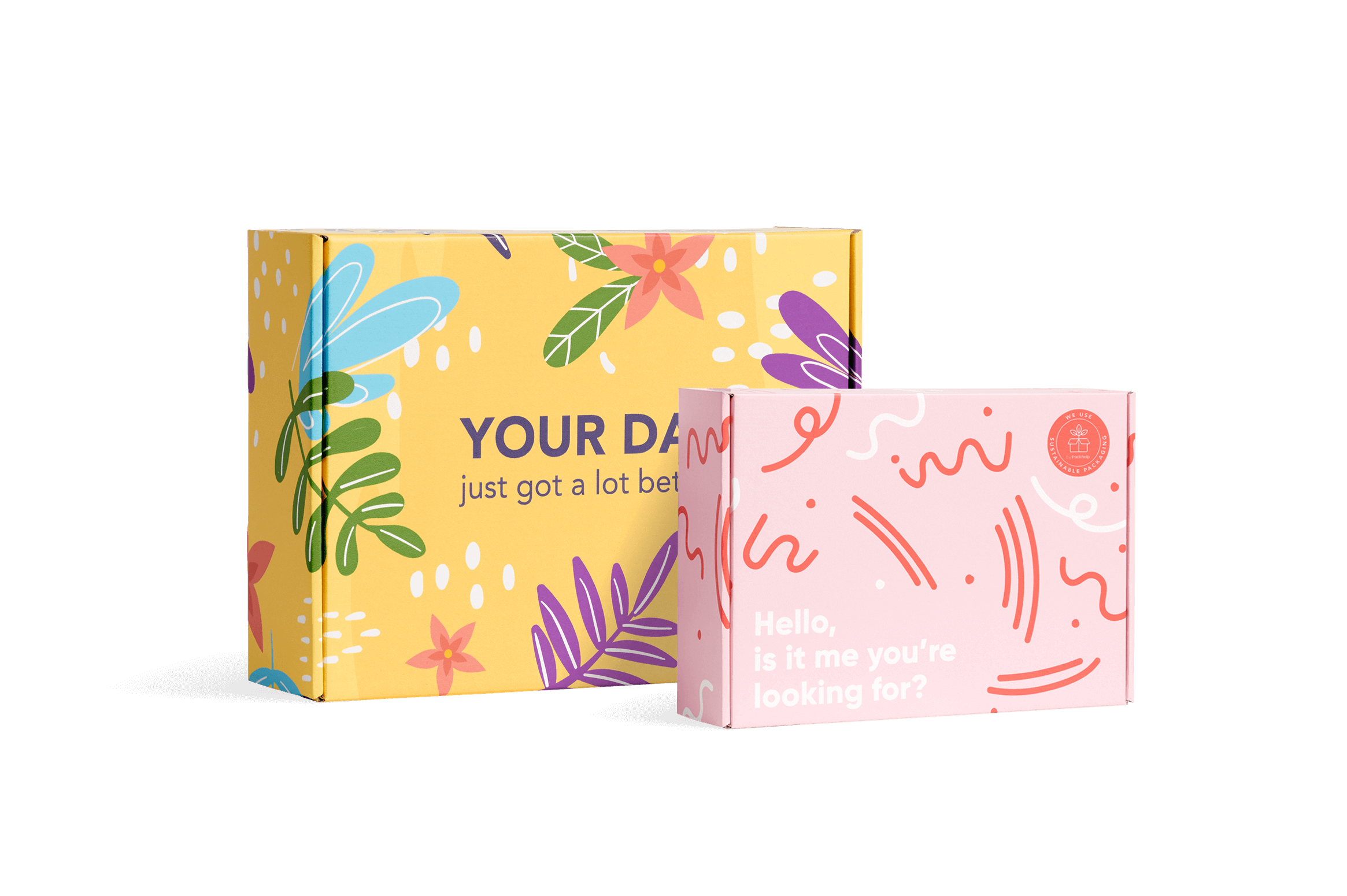 Voorbedrukte full color verzenddoos