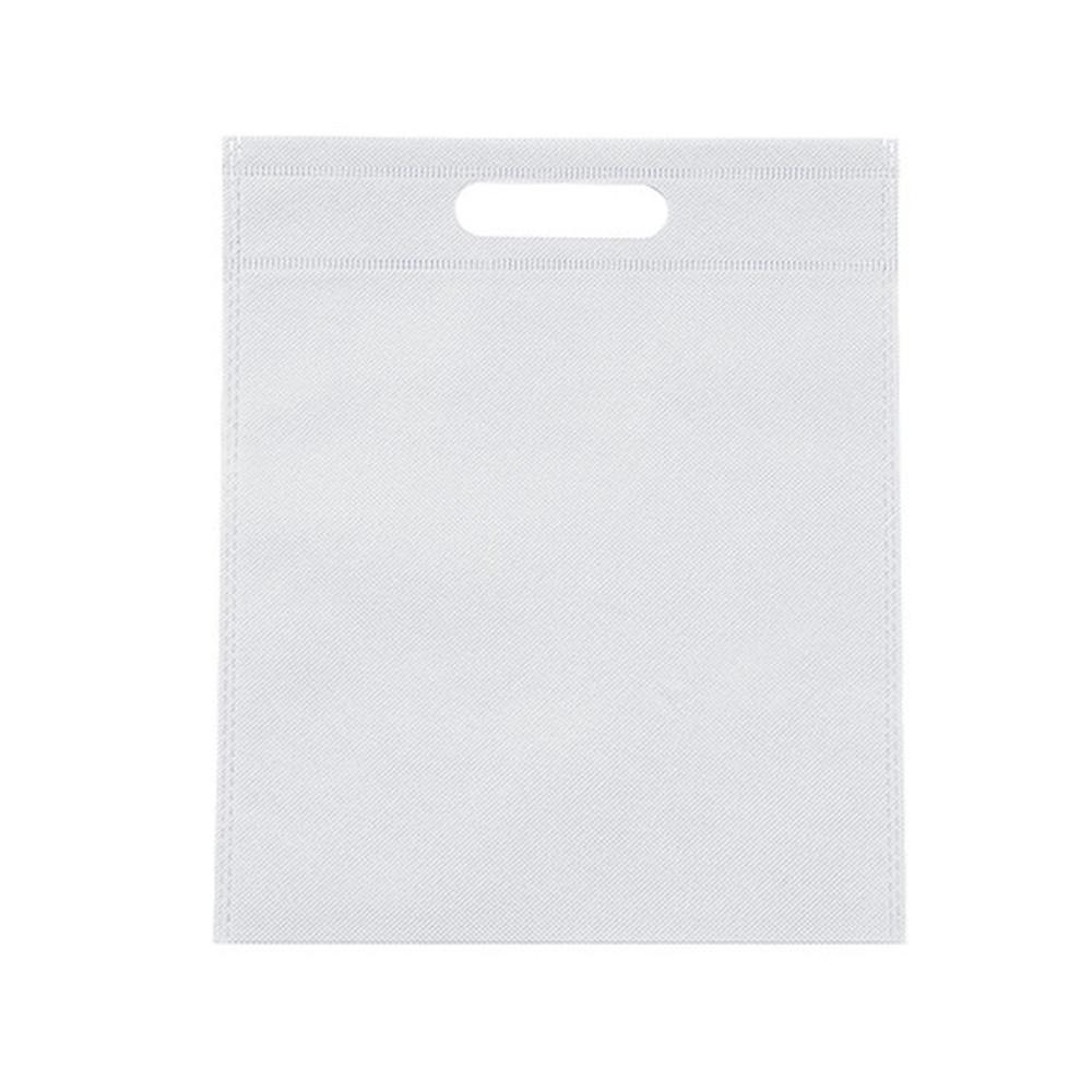 Reusable Die Cut Handle Shopping Bags White 18 x 20.5