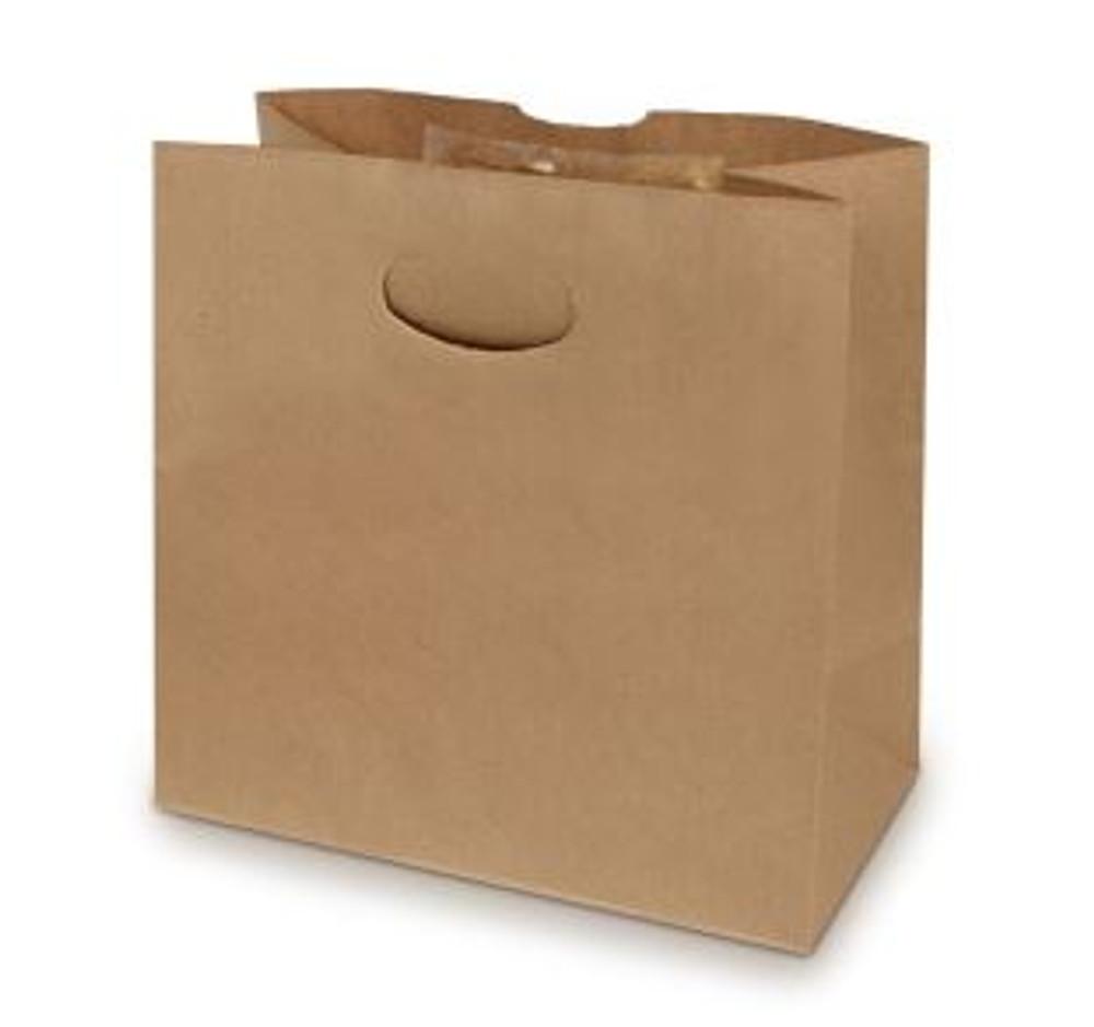 Paper Shopping Kraft Die Cut Handle Bags 11x6x11 Inches - Case of 400