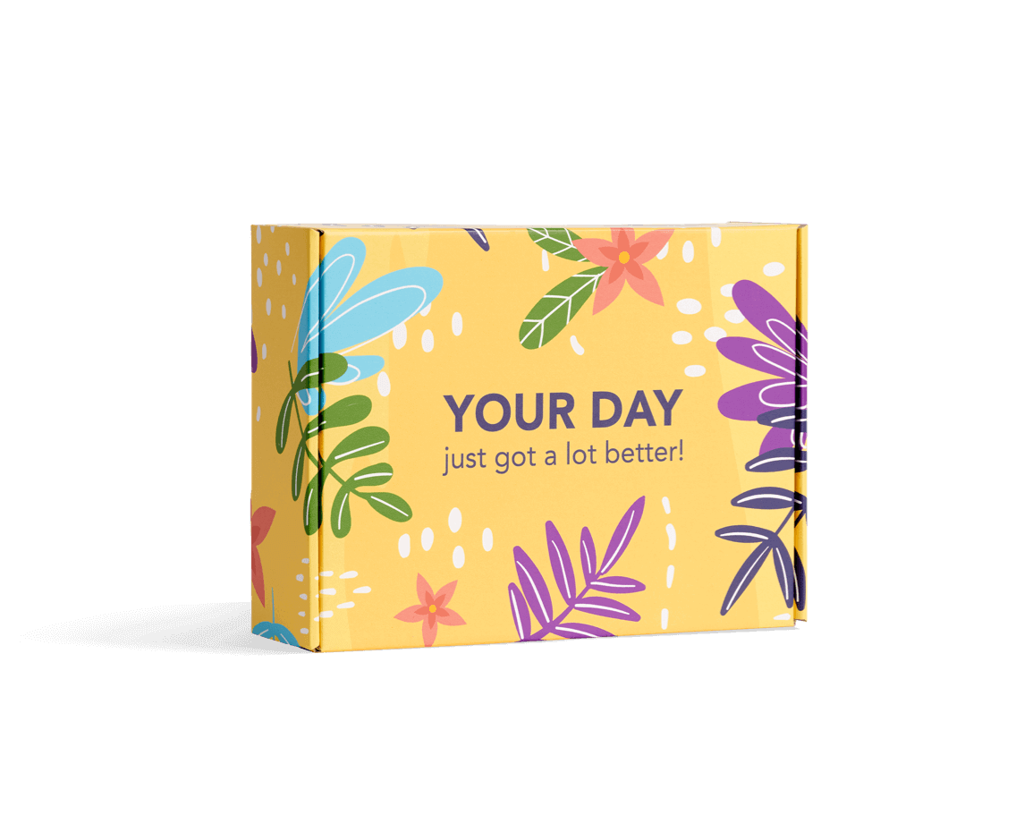 Voorbedrukte full color verzenddoos