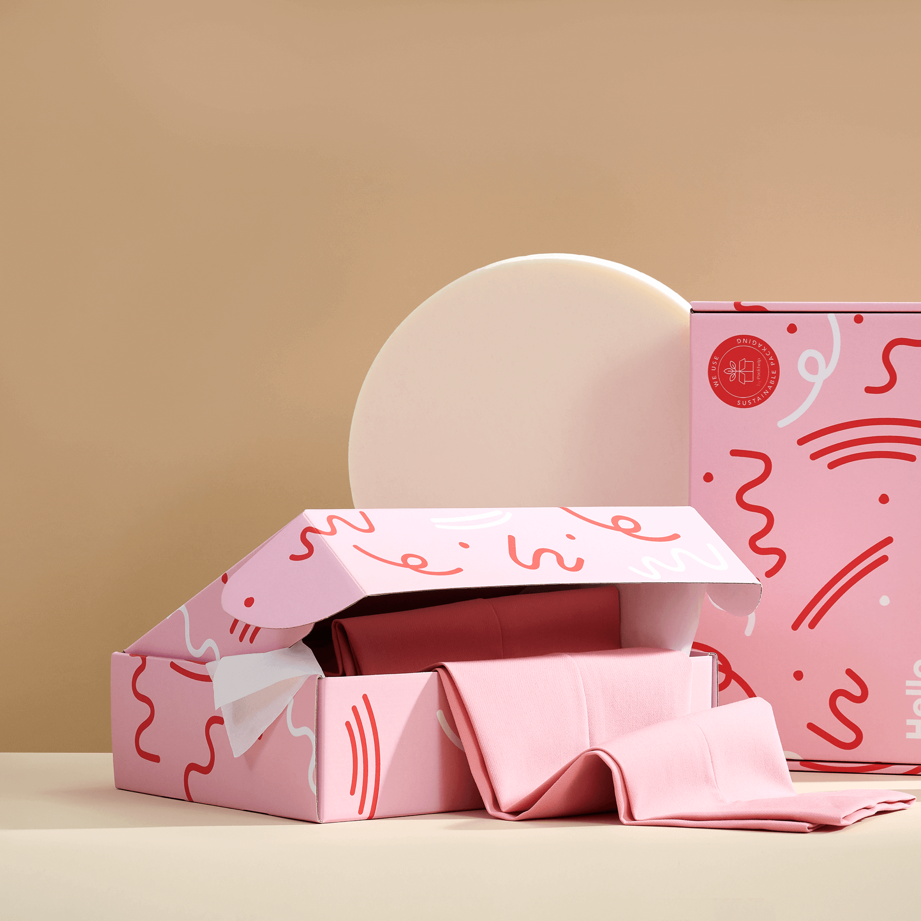 Voorbedrukte full color verzenddoos